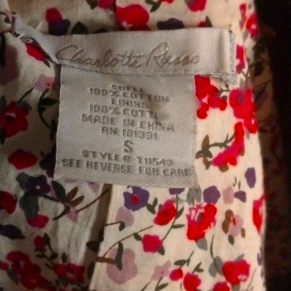 DENIM STYLE blazer JACKET SZ S lined - Picture 5 of 5